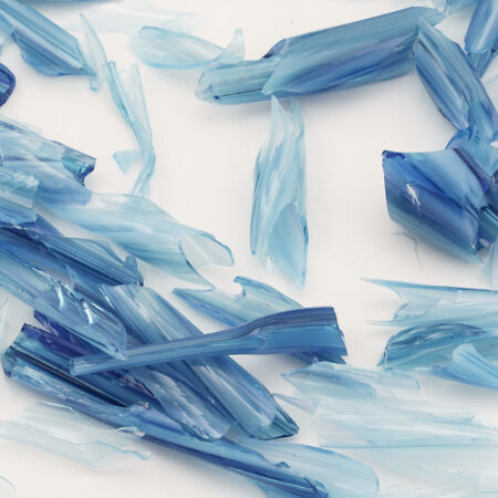 Blue Confetti Glass