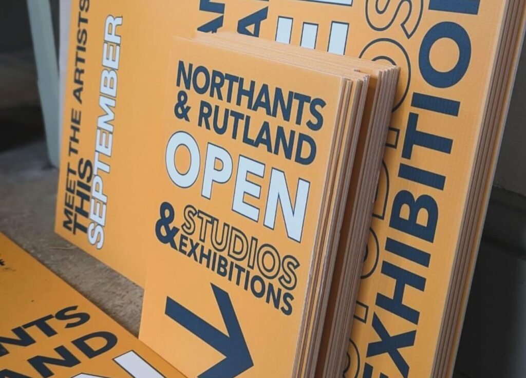 Look out for these Open Studios Signs